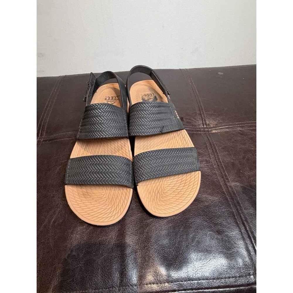 Reef Water Vista Black Adjustable Strap Women’s Sandals Size 8 - Picture 2 of 6